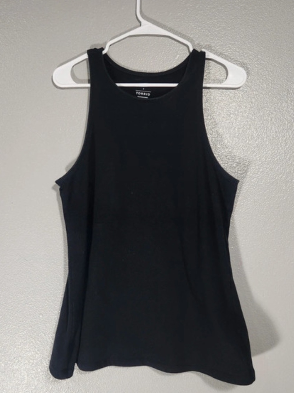 Size 1 / 1X Torrid black 95% cotton tank top